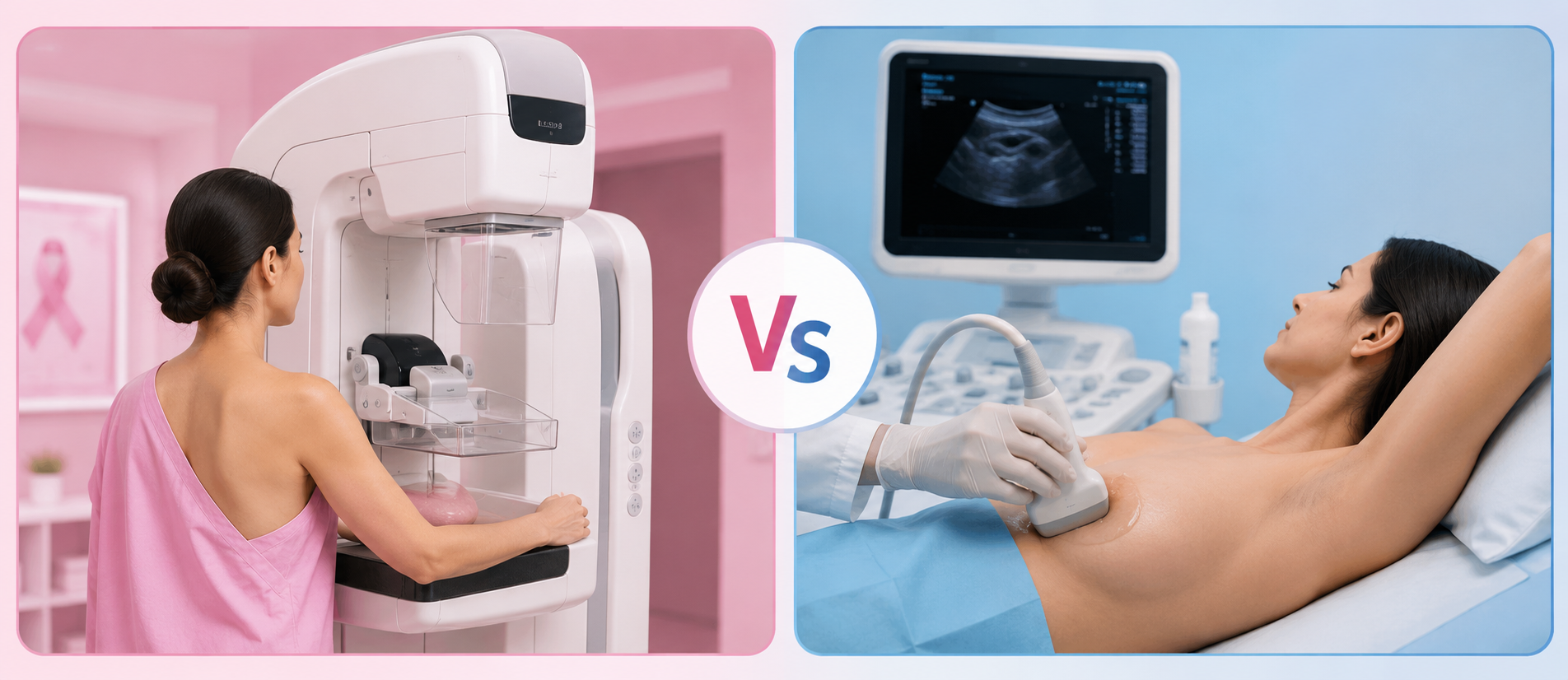 Mammogram vs breast ultrasound